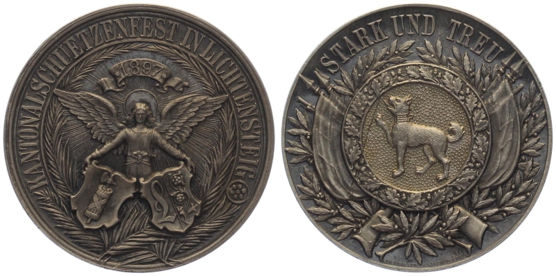 1897 Liechtensteig - Silber - Kantonales Schützenfest